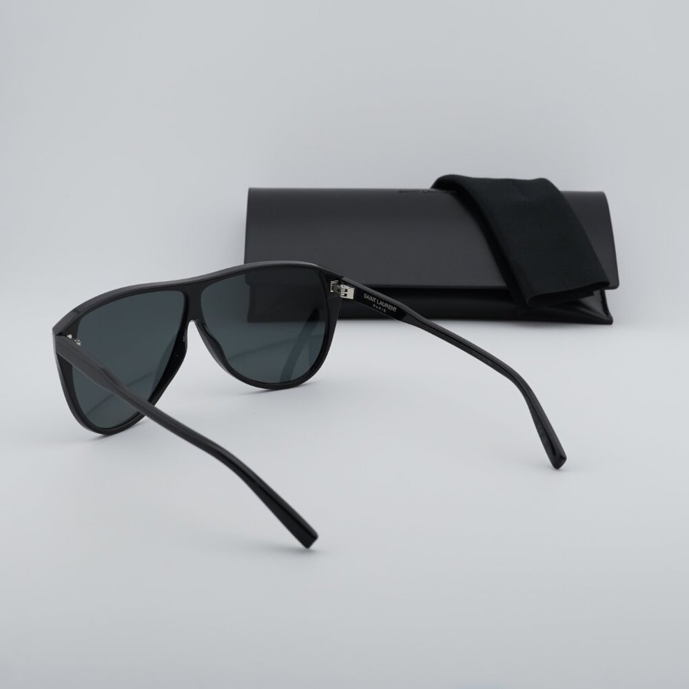 Saint Laurent SL731 GASPAR 002 Aviator Sunglasses - Black - Picture 10 of 10